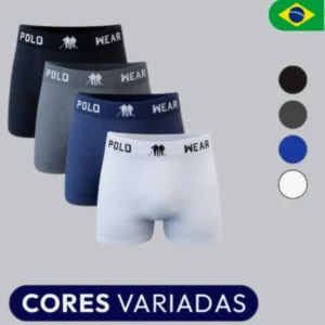 Kit Cueca Boxer Polo Wear Cueca Box Microfibra - AliExpress