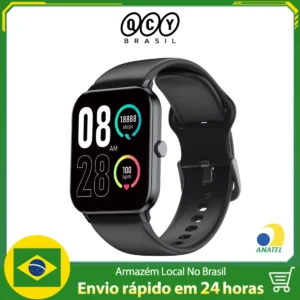 QCY Smartwatch Watch GTC S1 Bluetooth 5.0 Certificação IPX8 Monitoramento De Saude Modos Esportivos Bateria de Alta Duração - AliExpress