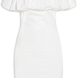 Vestido Curto Ombro A Ombro Off White